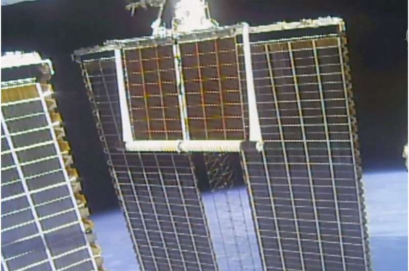 Take 2: Spacewalking astronauts install new solar panel