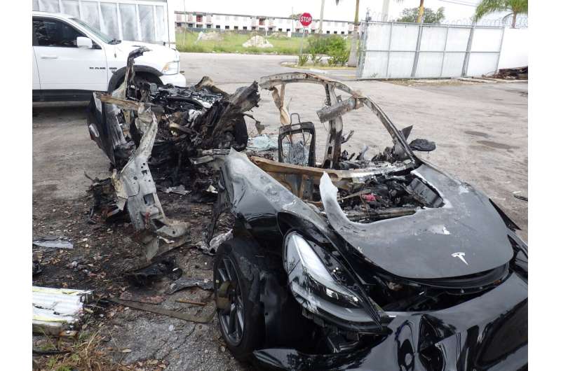 Tesla driver killed in fiery crash hit 90 mph, report says