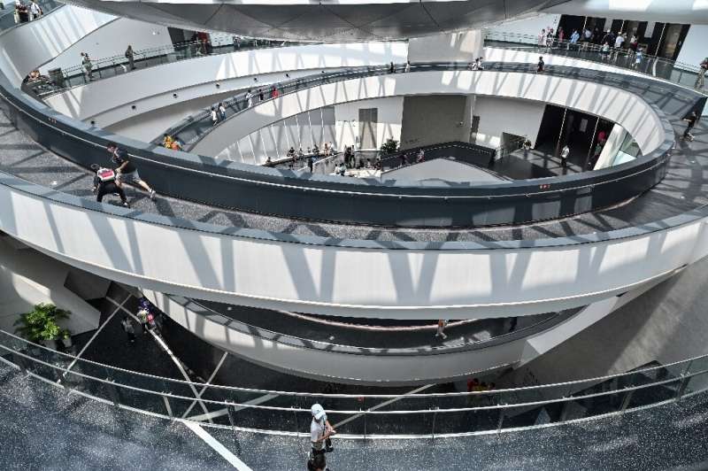 The building was designed by New York's Ennead Architects and resembles a union of swirling galaxies