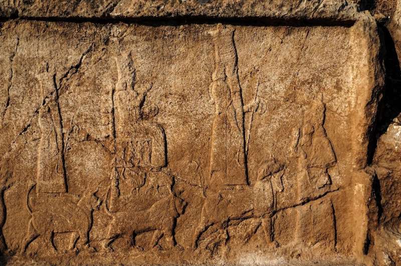 The carvings, from 2,700 years ago, show gods, kings and sacred animals