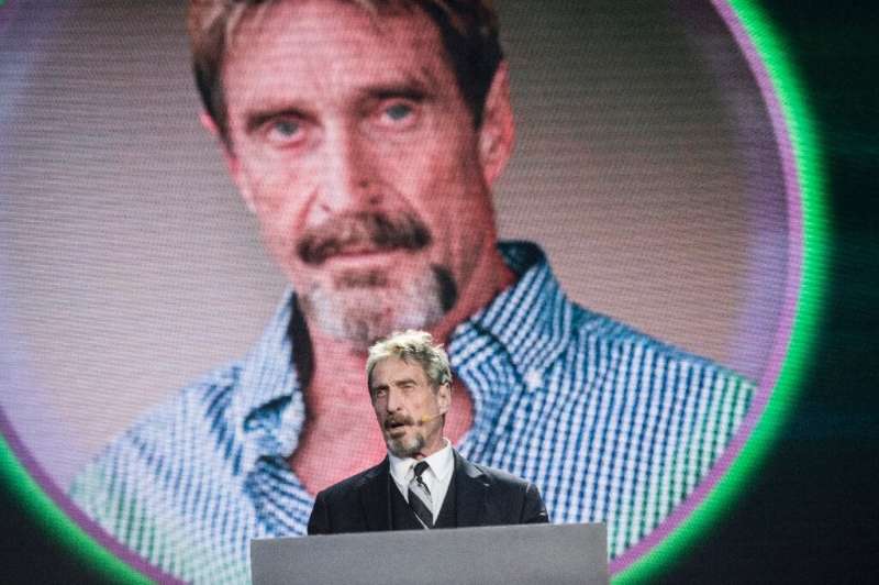 The court heard that John McAfee, founder of the eponymous anti-virus company, earned more than 10 million euros from 2014-2018 