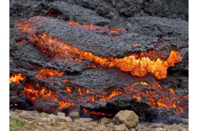 The first lava began spewing out of a fissure close to Mount Fagradalsfjall on the evening of March 19 on the Reykjanes peninsul