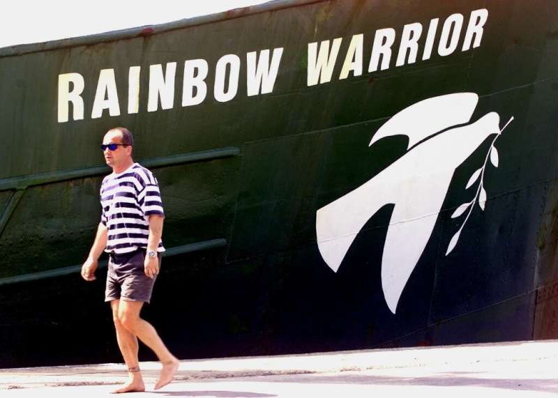 The first 'Rainbow Warrior' was bombed by the French secret service, but the group has continue to use the name