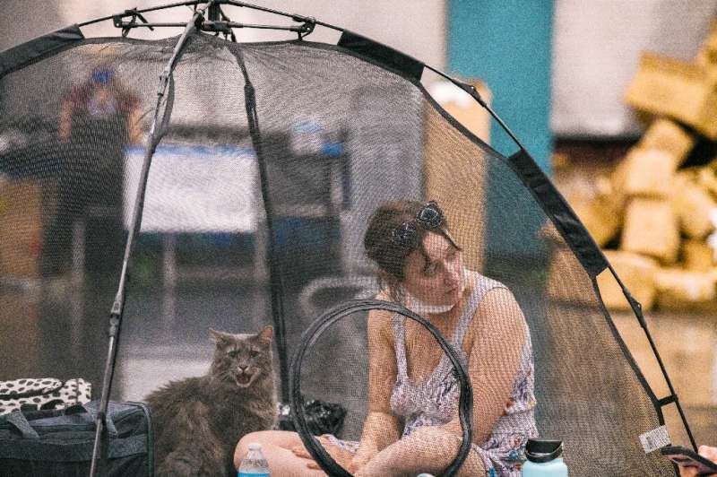 The heat wave forced people to take shelter in cooling stations like this one in Portland, Oregon