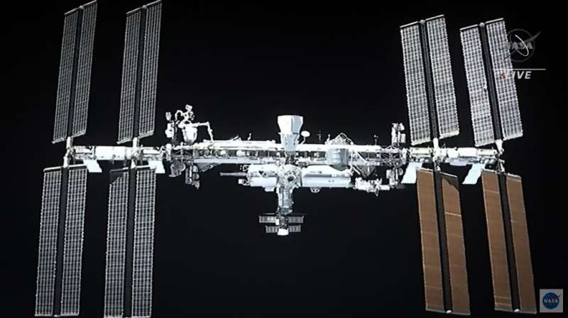 The International Space Station has German, Russia and US astronauts on board