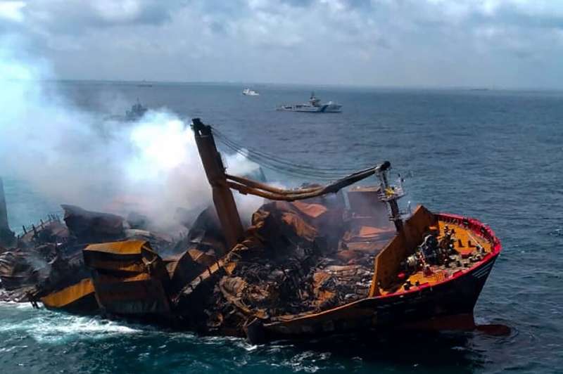 The MV X-Press Pearl was heading to Sri Lanka with hundreds of tonnes of chemicals and plastics on board when it caught fire