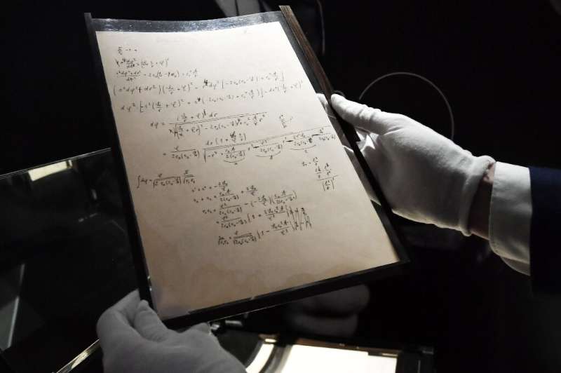 This Einstein manuscript fetched five times its expected price at Christie's in Paris on Wednesday—but as its author might have 