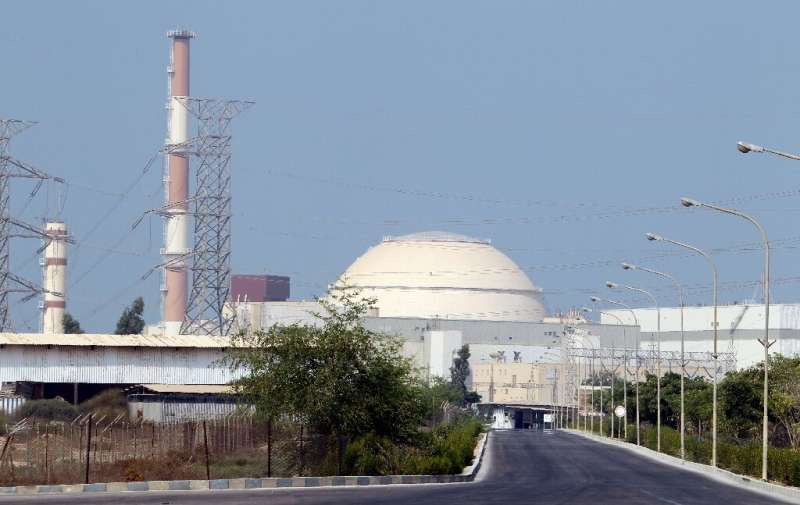 This file photo taken on August 20, 2010 shows the reactor building at the Bushehr nuclear power plant in southern Iran