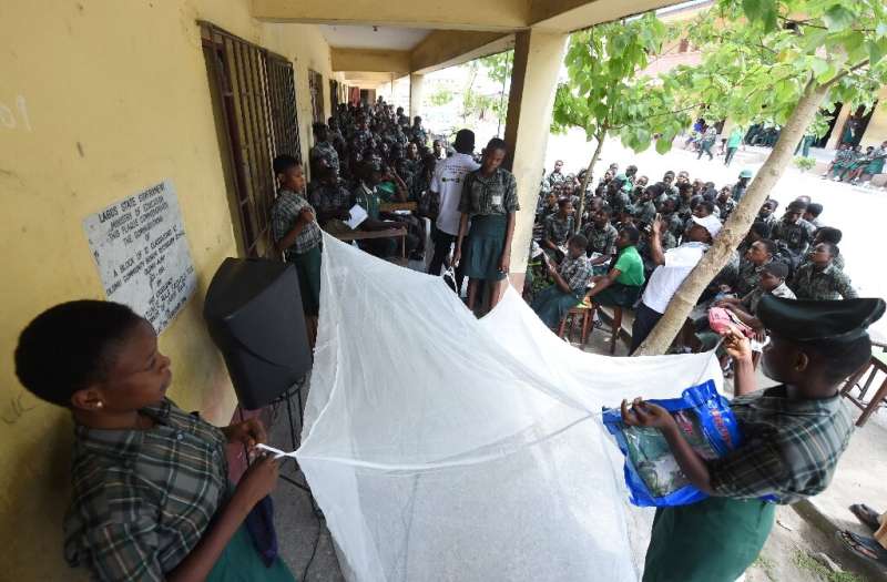 Treated mosquito nets are a part of malaria prevention