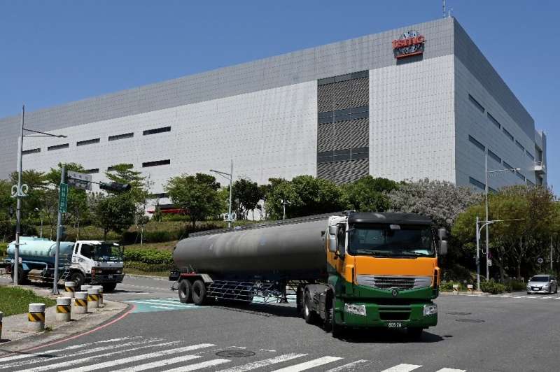 TSMC is among chipmakers who have started trucking in water to its foundries and has played down concerns that the drought will 