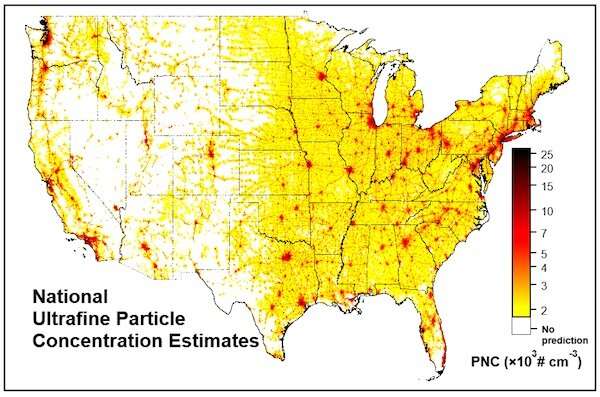 Ultrafine and ultra-toxic: First nationwide ultrafine particle study paves the way for understanding health effects