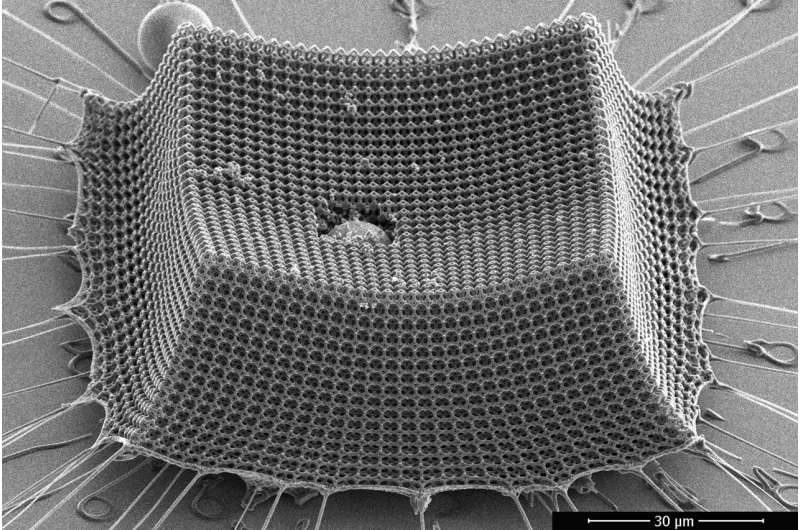 Ultralight material withstands supersonic microparticle impacts
