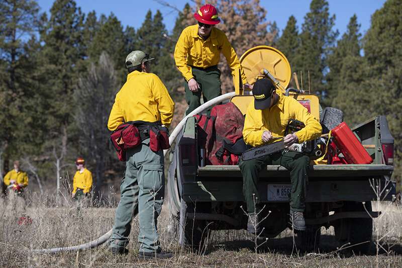 University of Montana students lead prescribed wildfire burn on university ranch