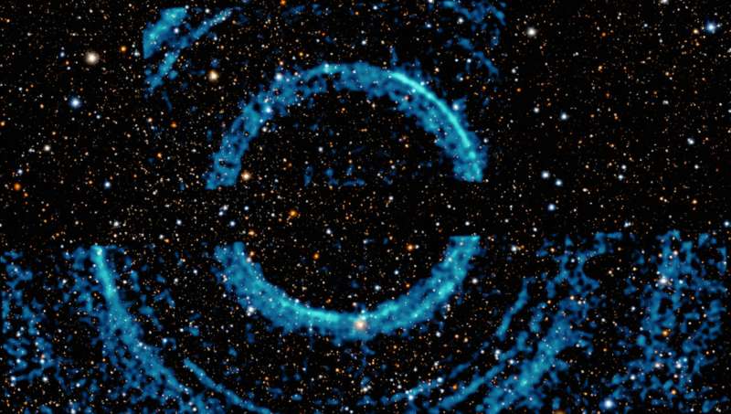 V404 Cygni: Huge Rings Around a Black Hole