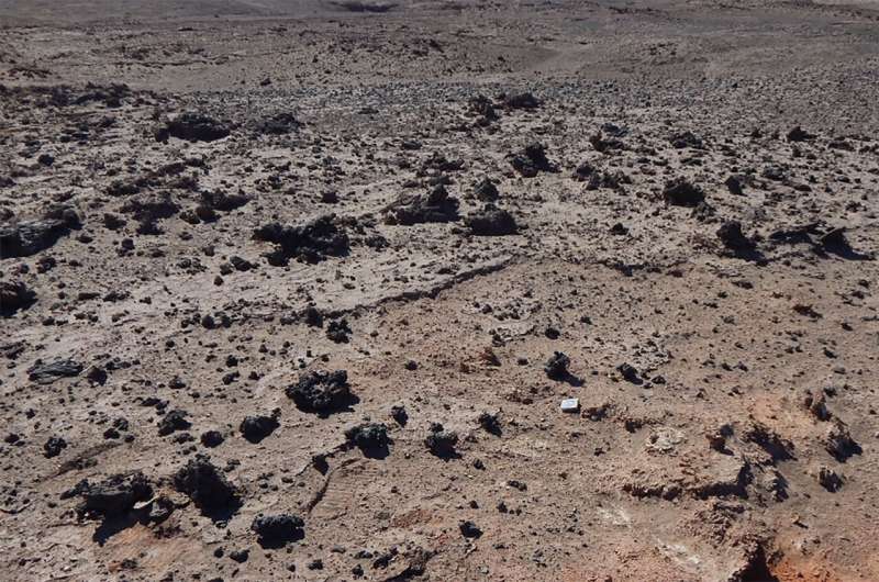 Grandes parches de roca vítrea en el desierto chileno probablemente creados por la explosión de un antiguo cometa