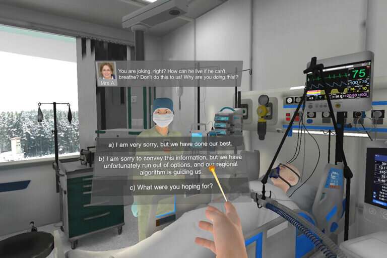 Virtual reality helps unmask impact of moral distress on health-care workers during the pandemic