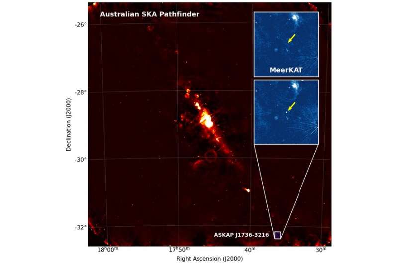 We found a mysterious flashing radio signal from near the centre of the galaxy