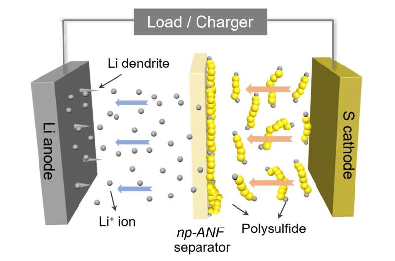 1,000-cycle lithium-sulfur artillery  could quintuple electrical  conveyance  ranges