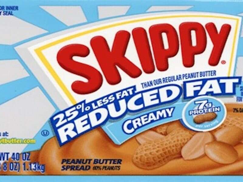 160,000 lbs of skippy peanut butter recalled due to metal fragments