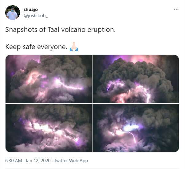 2020 volcanic eruption leads to hour-long thunderstorms