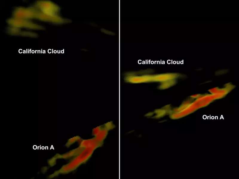 3D reconstruction reveals star formation activities of two dust clouds