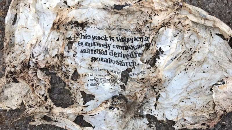 60% of home 'compostable' plastic doesn't fully break down, ending up in our soil