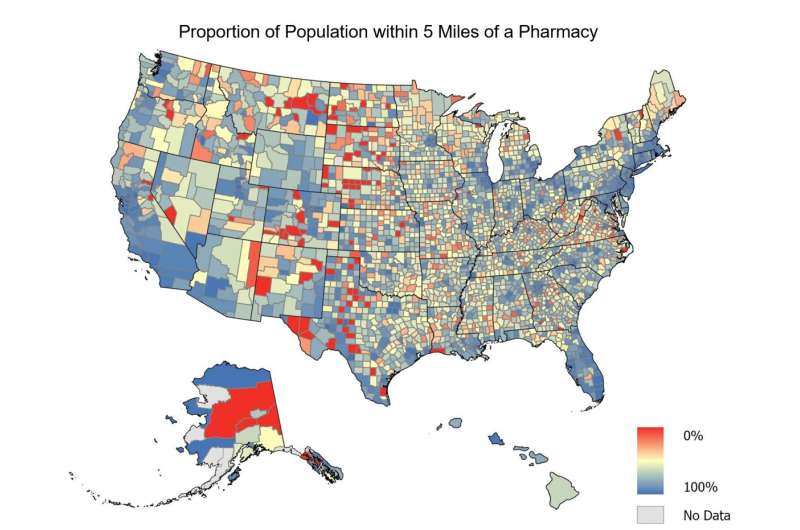 9 out of 10 Americans live close to community pharmacy