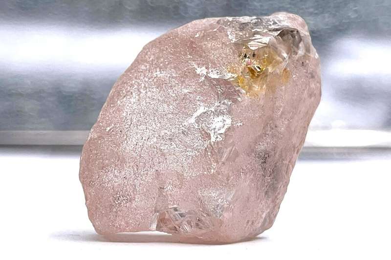 A 170 carat pink diamond was discovered at Lulo mine in Angola's diamond-rich northeast and is among the largest pink diamonds e