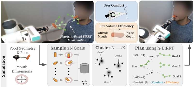 A framework to optimize the efficiency and comfort of robot-assisted feeding systems 