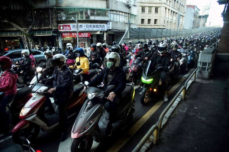 About 21 percent of all motorbikes are electric in Taiwan, where riders can access a growing network of battery-swapping station