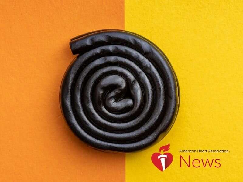 AHA news: black licorice is a candy that should inspire caution