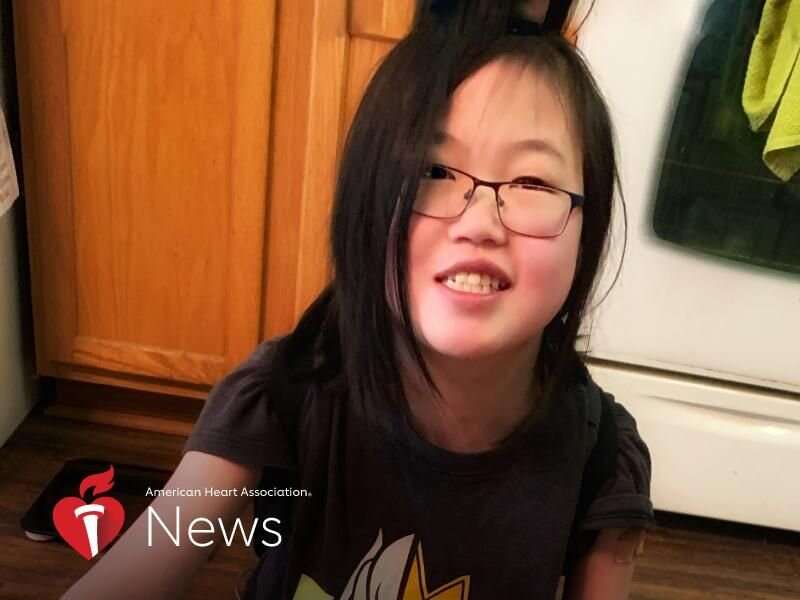 AHA news: born in china with a heart defect, she's now 14 and calls her new heart 'Thor'