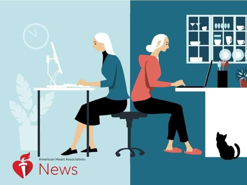 AHA news: hybrid work can be healthy at home and the office