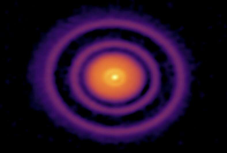 ALMA detects gas in orbiting planetary disk for the first time