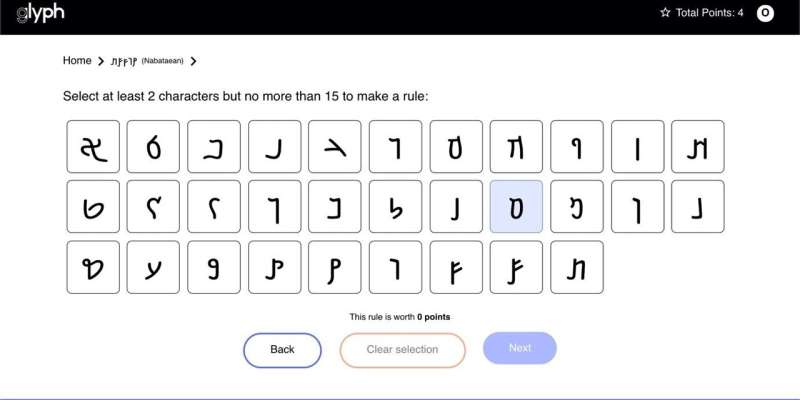 Un joc online pentru a participa la știința formelor literelor