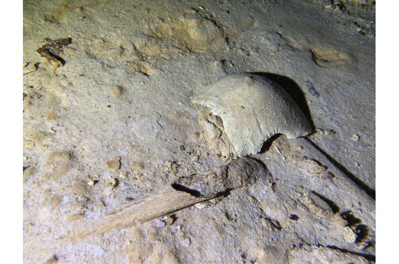 Ancient skeleton found in Mexico cave threatened by train