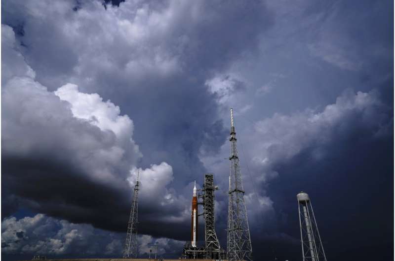 Approaching storm may delay launch try for NASA moon rocket