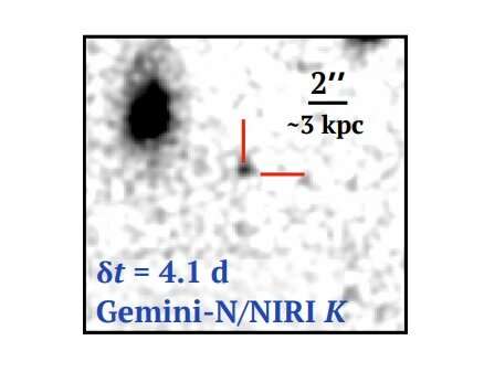 Astronomers detect kilonova associated with a nearby gamma-ray burst