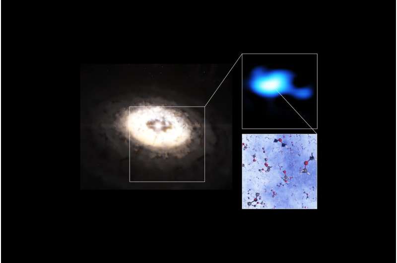 Astronomers discover largest molecule yet in a planet-forming disc