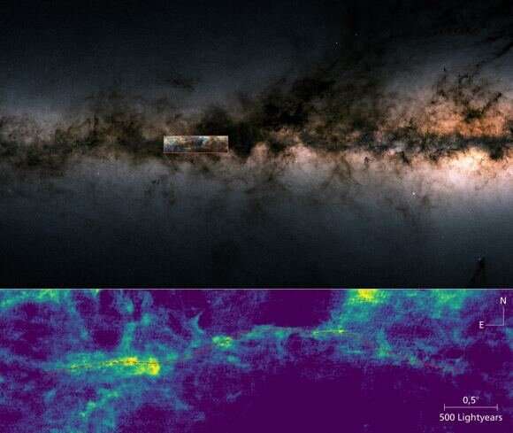 Astronomers find the biggest structure in the milky way, a filament of hydrogen 1,600 light-years long