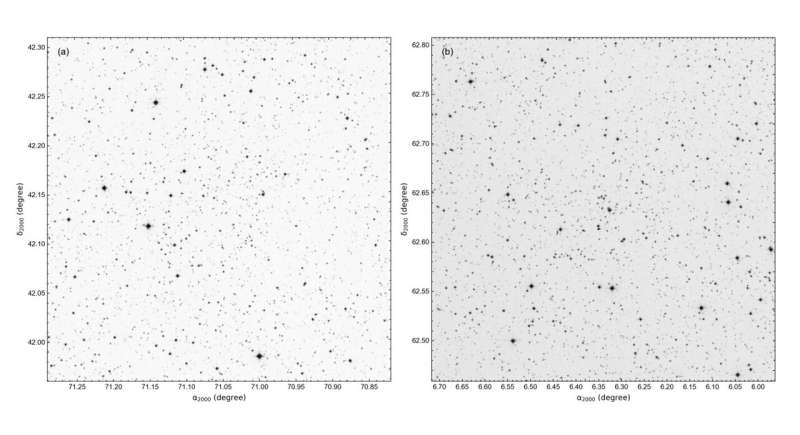 Astronomers inspect two Galactic open clusters