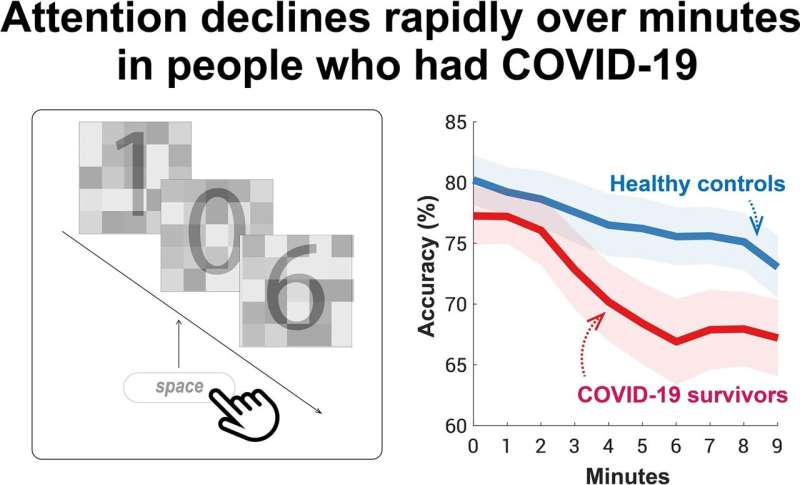 Attention and memory deficits persist for months after recovery from mild COVID