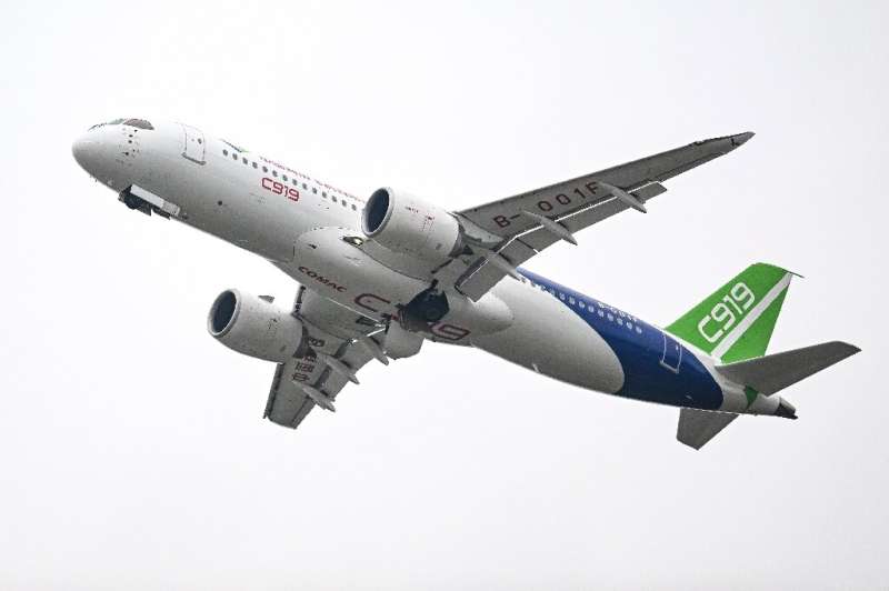 Authorities hope the C919 will challenge foreign models like the Boeing 737 MAX and the Airbus A320