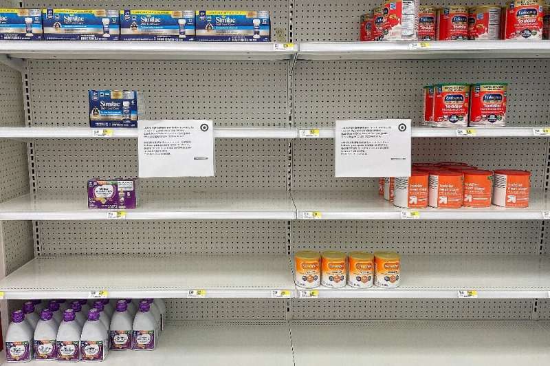 Baby formula has been hard to find on American store shelves amid a weeks-long shortage of the critical staple, but a US militar