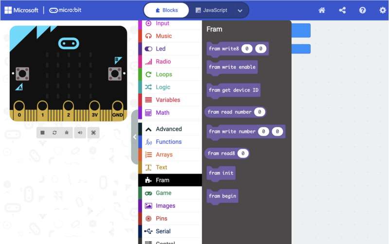 Battery-free MakeCode empowers kids to code sustainably