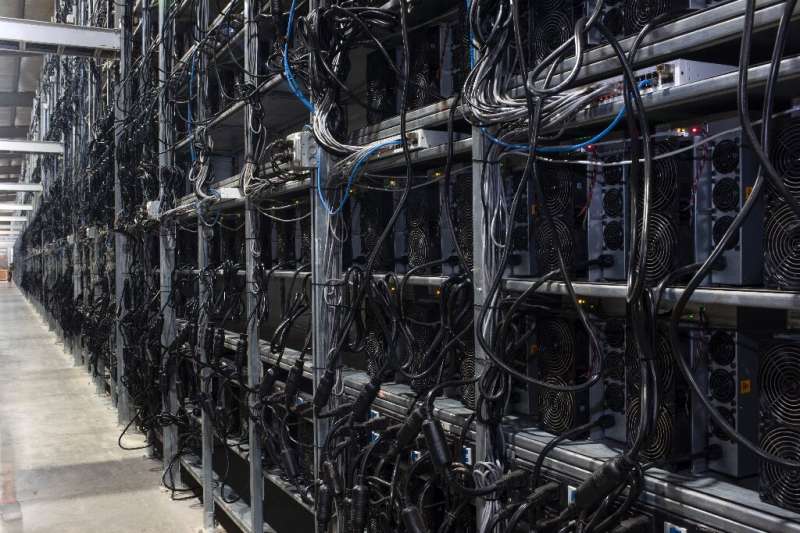 Bitcoin mine: At a warehouse in Rockdale, Texas computers crack blockchain puzzles to create more of the virtual currency
