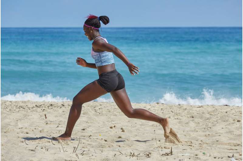 black person exercising