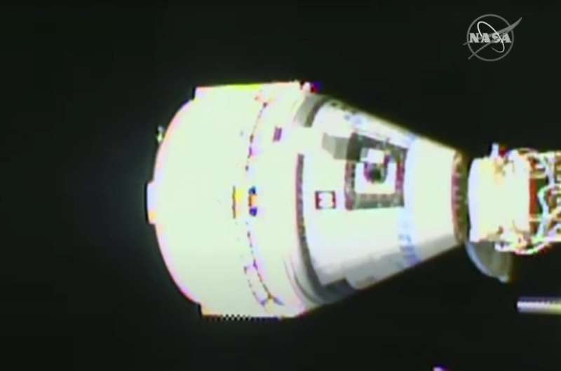 Boeing дастаўляе капсулу экіпажа да касмічнай станцыі падчас выпрабаванняў