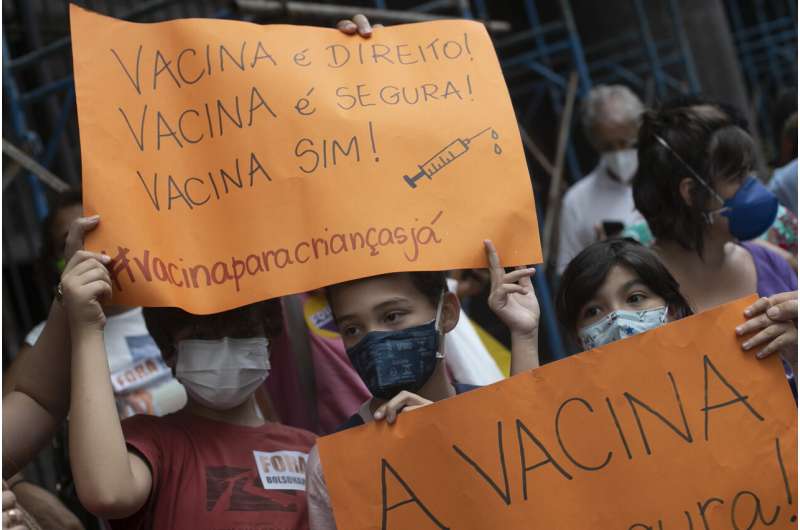 Brazil to vaccinate kids, stops short of demanding scripts