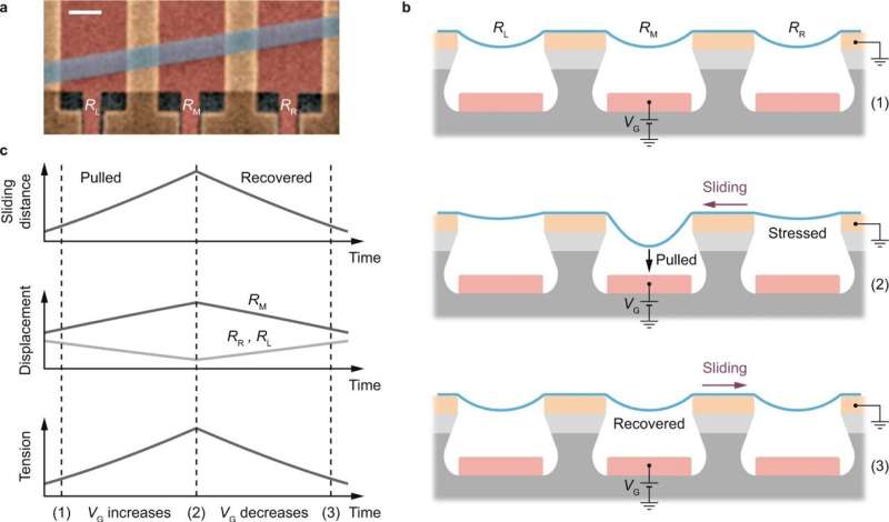 Building sliding nanomechanical resonators
